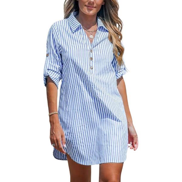 Chemise Femme Casual Robe