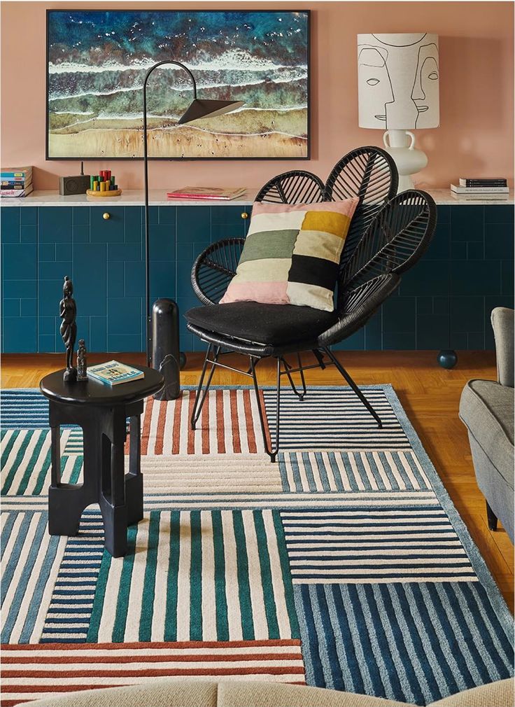 Tapis à rayures